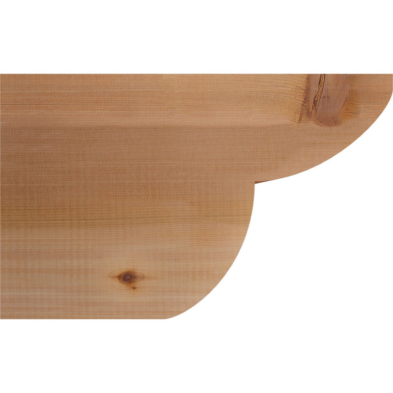Queue de chevron lisse Crestline, Cèdre rouge de l'Ouest, H 10 po x l 16 po x P 5,5 po