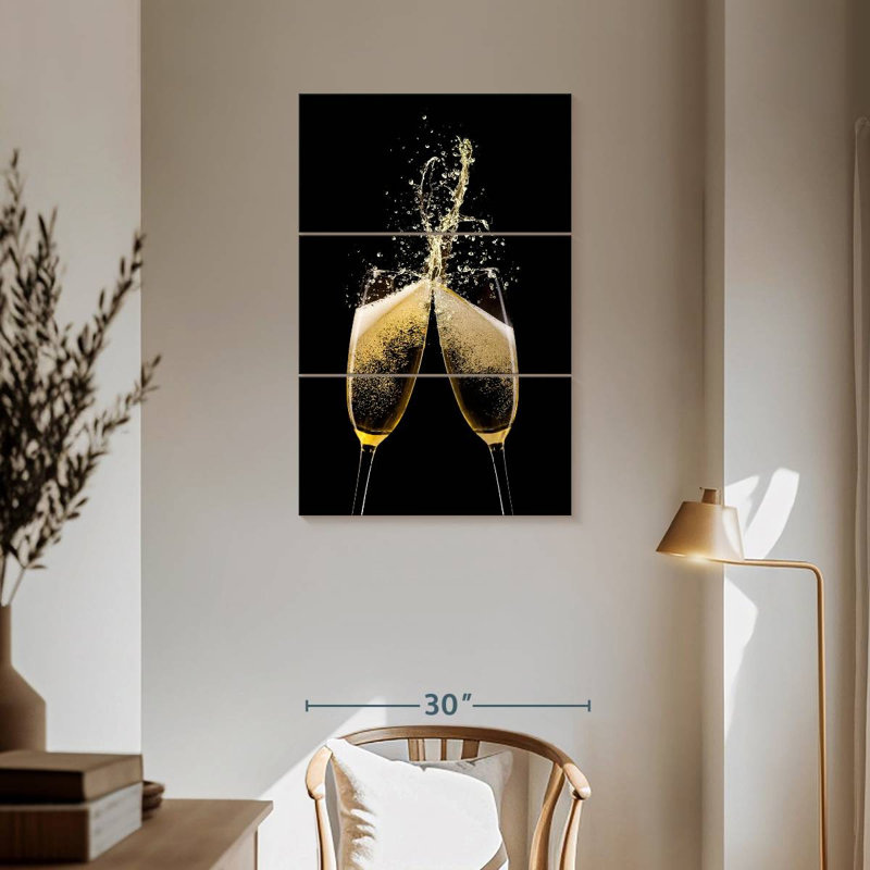 Yarlin Champagne Toast, 57" H x 36" W