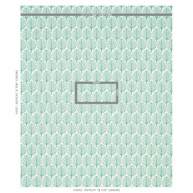 Tissu Schumacher x Molly Mahon Mini Burchetts, Verre de mer