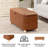 40" Faux Leather Storage Ottoman Bench