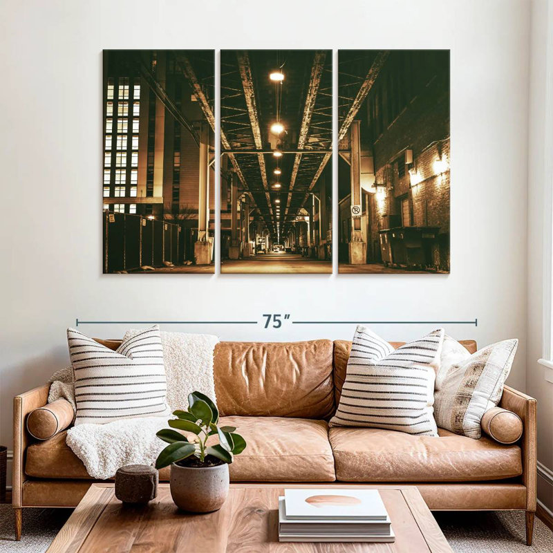 Mehar Chicago Train Bridge, H 42 po x l 65 po