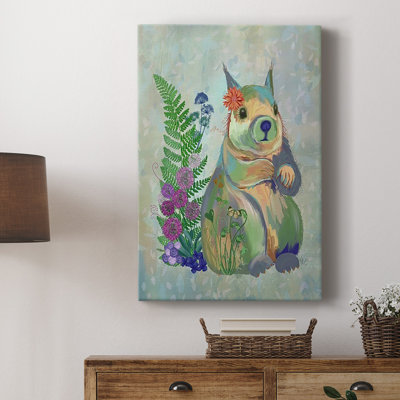 " Fantastic Florals Squirrel " Print