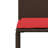  Patio Dining Set Brown PE Rattan Stackable Garden Dining Set