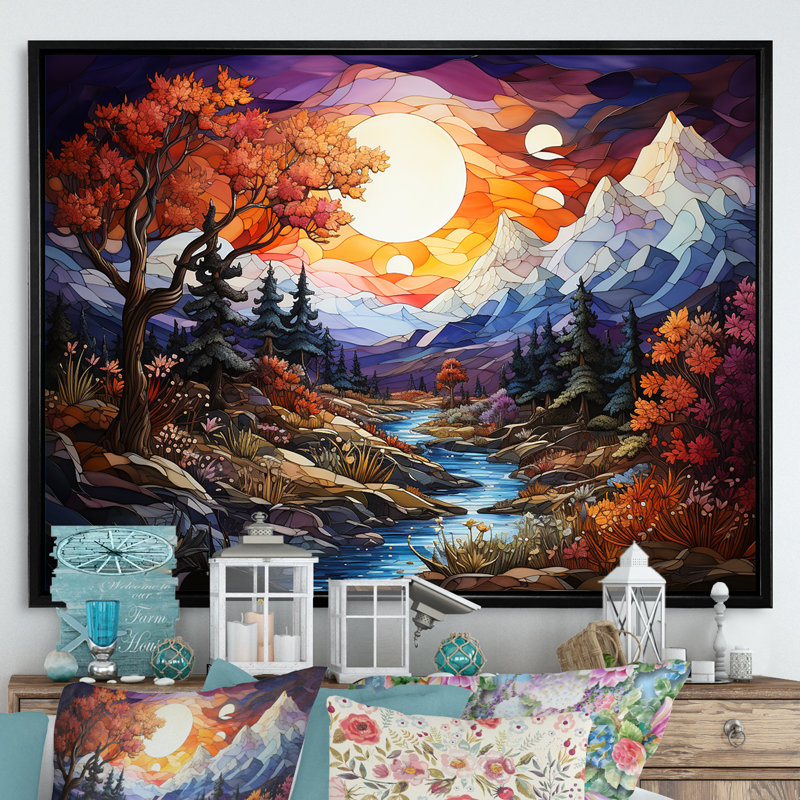 Print, Black Floater Framed, 16" H x 32" W x 1" D
