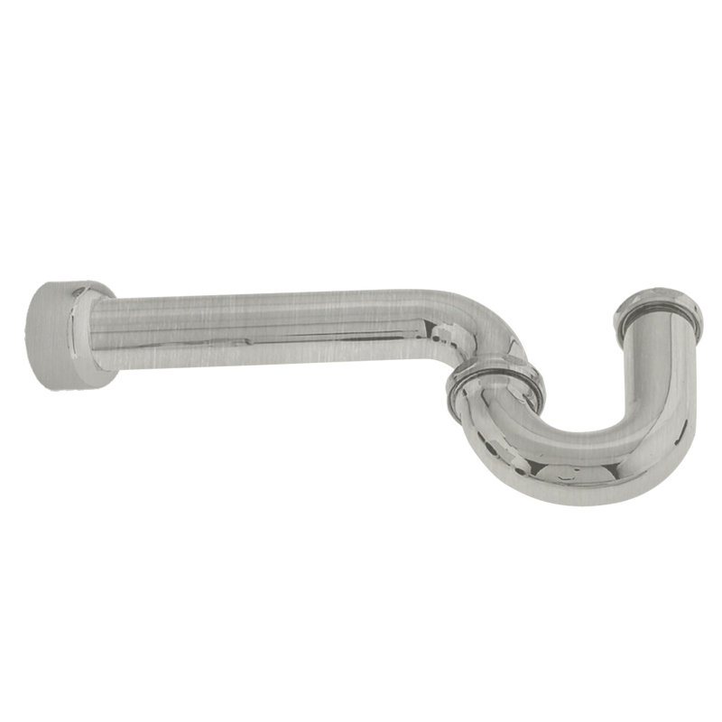 1.25" P-Trap with Box Flange, Satin Nickel