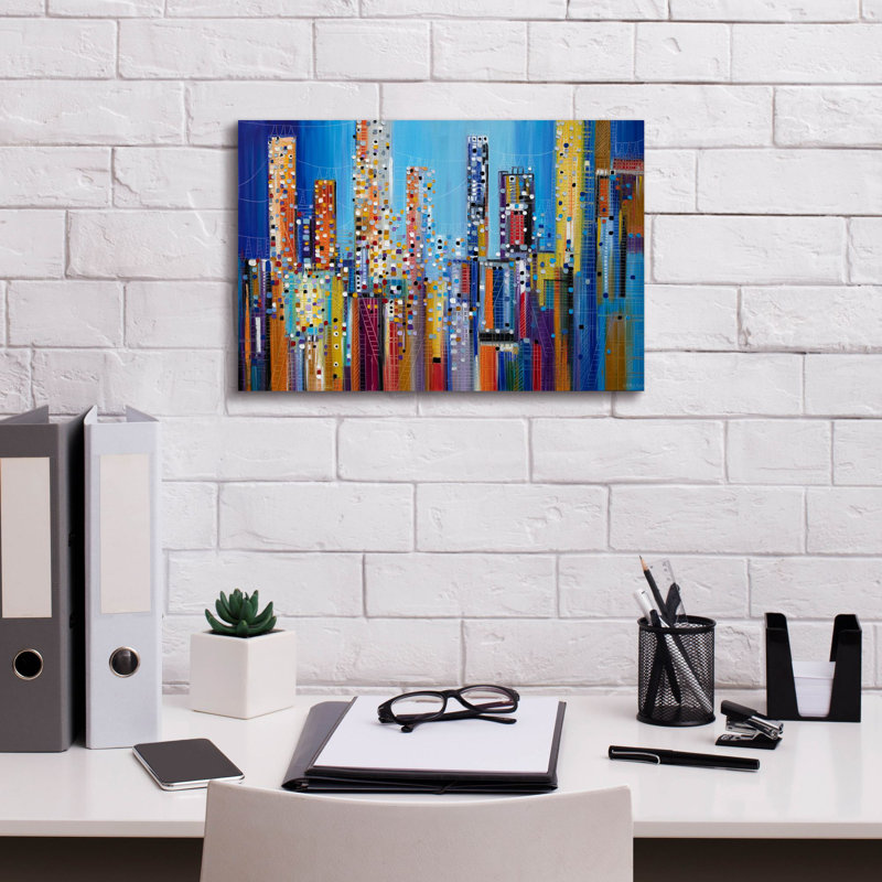 «Urban Core on Canvas» par Ekaterina Ermilkina, reproduction, H 12 po x l 18 po x P 0,75 po