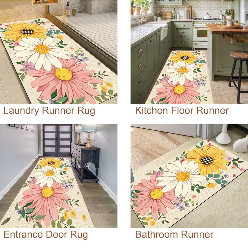 Tapis d'entrée antidérapant pour l'extérieur, chaton bienvenu, 24 po x 36 po