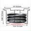 4pcs 11" Non-stick Metal Pizza Pans