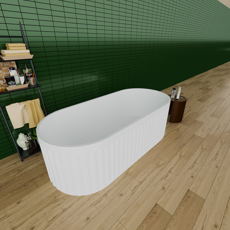 67'' x 29.5'' Freestanding Solid Surface Bathtub