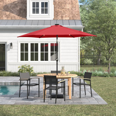 Viera 108'' Lighted Tilt Market Umbrella