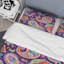 Cachemire floral multicolore - ensemble de housse de couette abstrait - microfibre de polyester-1226995898