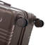 20 po / 24 po / 28 po 3 pièces / ensemble en valise à roulettes ABS, valise de cabine, couleur assortie, serrure à combinaison TSA (brun)