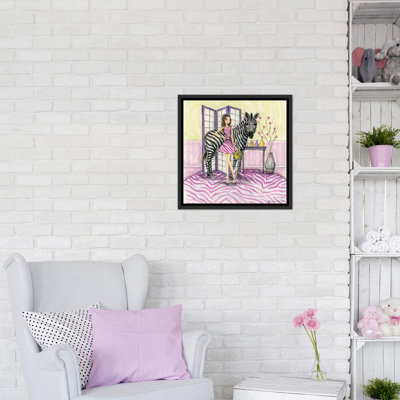 Zoe et zèbre art