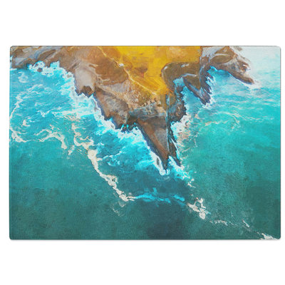 Tempered Glass Coast of Santander in Austria Chopping Board