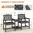 HDPE All-Weather Outdoor Adirondack Chair With Double-Layer Table-799158701