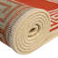 Tapis intérieur / extérieur rouge en polypropylène tissé à la machine 5 pi 3 po x 8 pi Hayrulla-1982740703