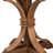 7-Pc Dining Room Set Includes a Pedestal Table and 6 Light Tan Linen Fabric Parson Chairs with Button Tufted- Antique Walnut-1226595587-1222808997