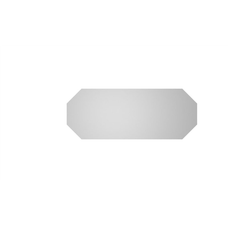 Évent horizontal gondole allongé en surface octogonal Signature, H 14 po x l 36 po x P 1,5 po