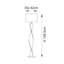 Etampes 158.5cm Brown Traditional Floor Lamp