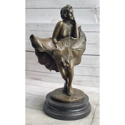 Amariya Marilyn Monroe Skirt Blowing Bronze Sculpture Statue Figurine Seven Year Itch