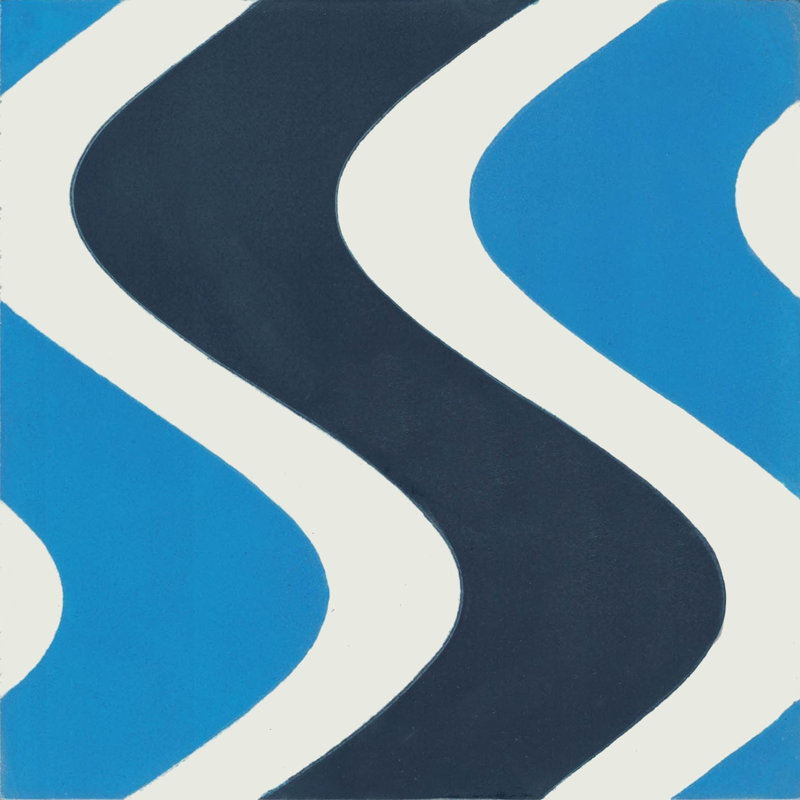 Surfside 8" x 8" Cement Patterned/Concrete Look Wall & Floor Tile, Isle