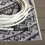 Tapis d'intérieur / extérieur à motif floral gris clair / noir Arneshia-20790270