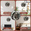 Horloge murale en bois 10 po, mouvement silencieux, à piles (piles AA non incluses), décor artistique, parfait pour les décorations