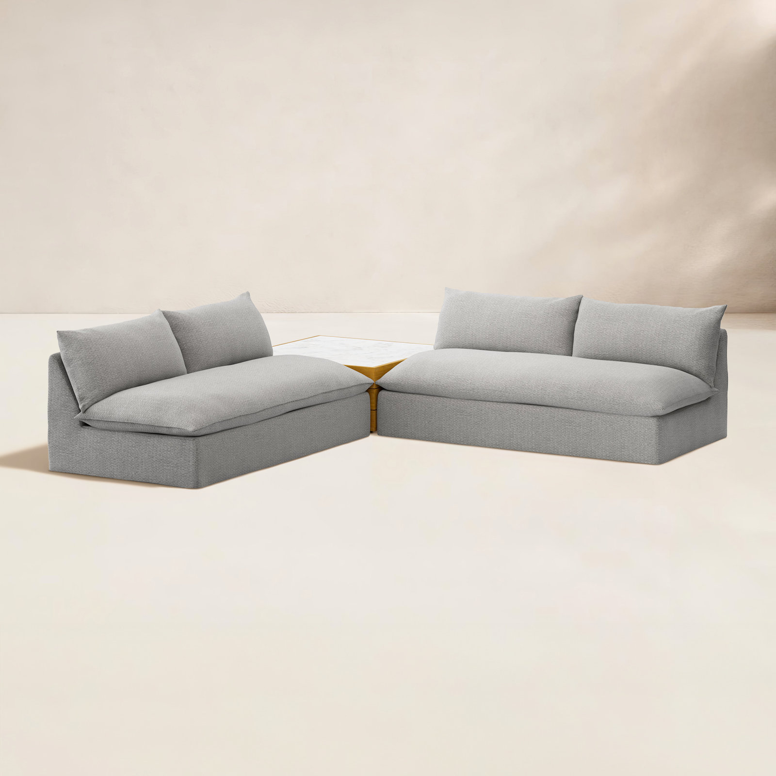 Irida 4 - Person Patio Conversation Set with Cushions, Gray