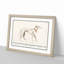 Greyhound by A.B. De Boodt - Picture Frame Painting Print on MDF-55608988-55608989