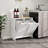 Tilt Out Laundry Hamper Cabinet,Bathroom Storage Cabinet With 2 Removable Basket