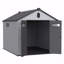 Remise de rangement en plastique pour jardin