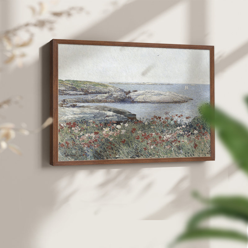 Paysages rétro-Dccci-reproduction encadrée, H 16 po x l 20 po, Noyer