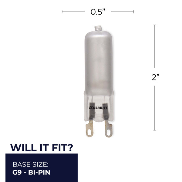 3.2-Watt (30-Watt Equivalent), G9 LED, Non-Dimmable Light Bulb, Cool White  G9/Bi-Pin Base 4000K (Set of 6)