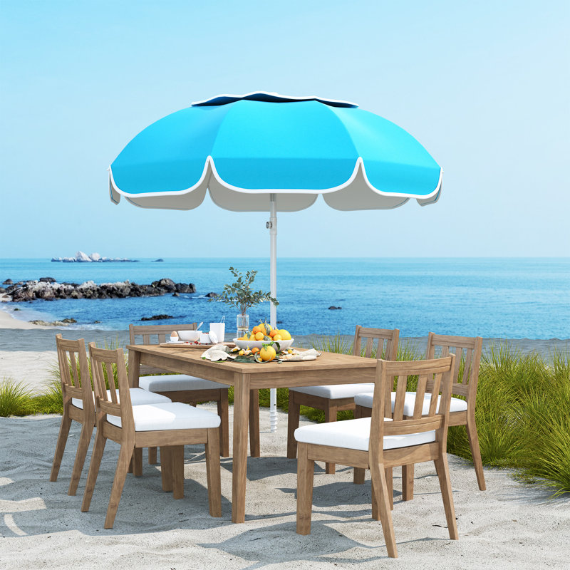 180cm Beach Parasol, Blue