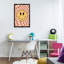Toile flottante encadrée «Wavy Checkered Smiley» par JJ Design House, LLC.-59103307-59103310