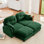 Braegger Modular Sectional Sofa with Chenille Fabric and Tufted Backrest Design