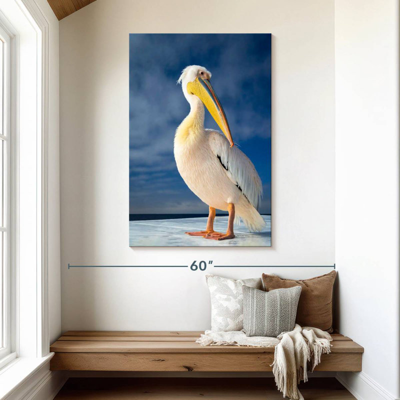 Brampt Shy Pelican, 48" H x 32" W