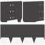 25 cm H x 100 cm W Steel Lawn Edging Fencing with 20 Panel(s) Included-134512845-134512844
