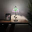 Lampe de table Tiffany en verre teinté avec ampoule Tahani incluse l 8 po x P 8 po x H 16 po-551936285