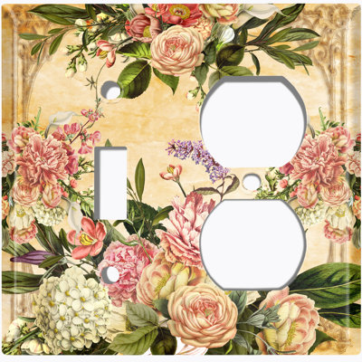 Patterned 2 - Gang Combination Plate Standard Combination Wall Plate