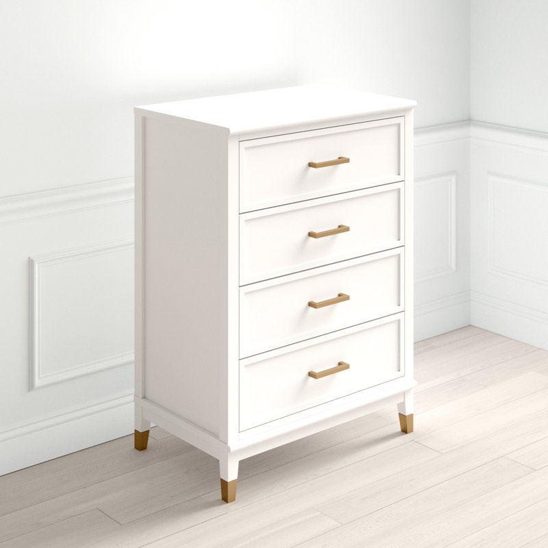 75cm W 4 - Drawer Chest of Drawers, White