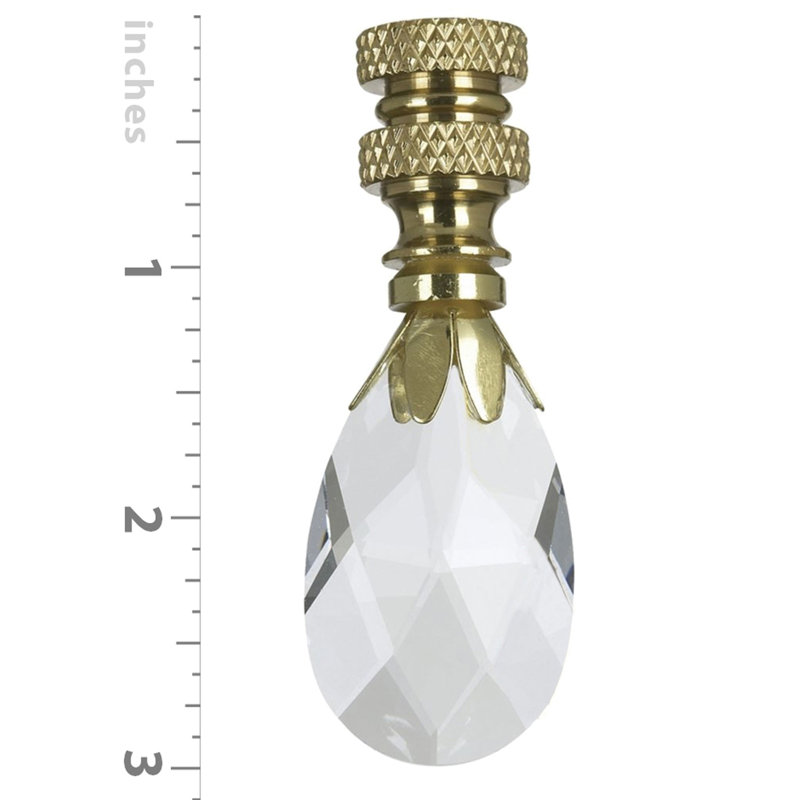 Teardrop Crystal Finial Ceiling Fan Pull Chain