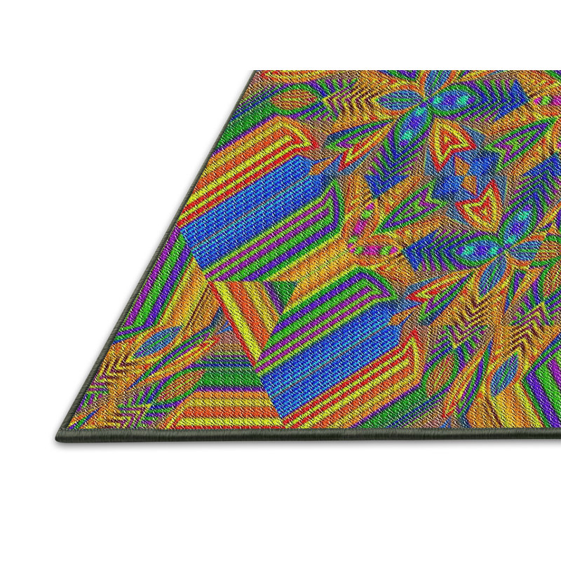 Abstract Indoor Rug, Rectangle 5' x 7'