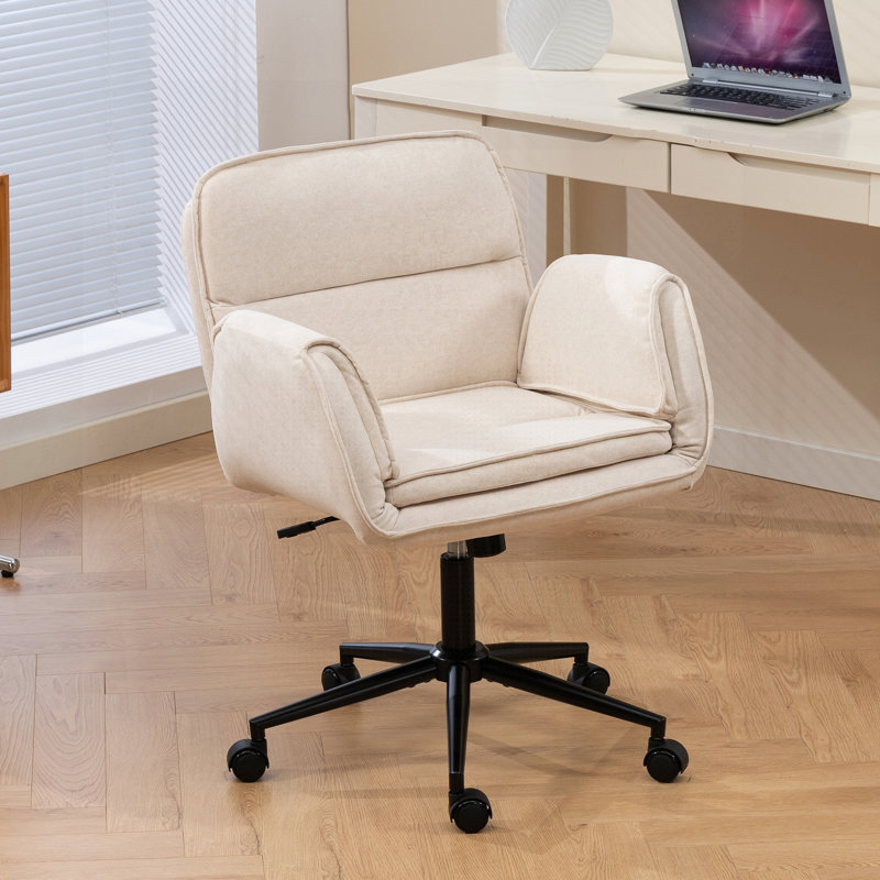 Chaise de bureau Criss Cross, Tissu beige