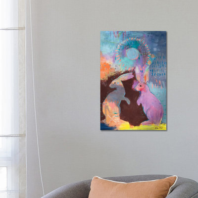 Rabbit Magic by Kerri McCabe - Wrapped Canvas Print
