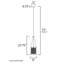 Luminaire suspendu cylindrique 1 lumières Moreland