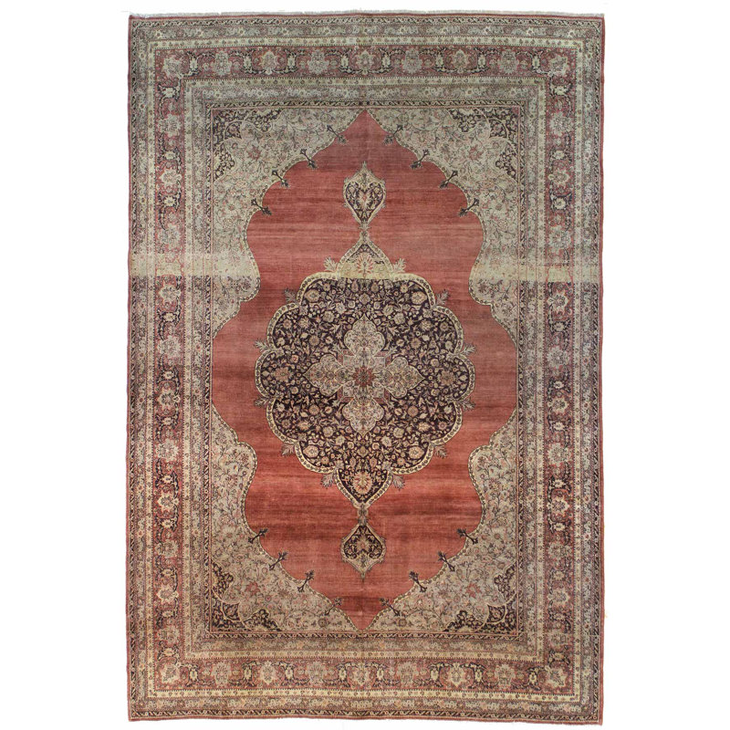 Tapis unique brun 7 pi 10 po x 10 pi 10 po Sivas 1910s
