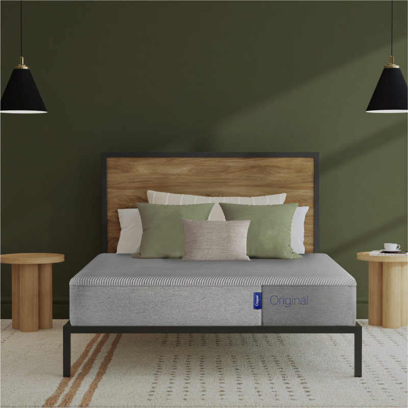 Sustainably Sourced Light Gray Full Foam Mattress with ZonedSupport