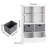 Elzo 45.7"H 8 Cube, Etagere Bookcase With 2 Fabric Bins