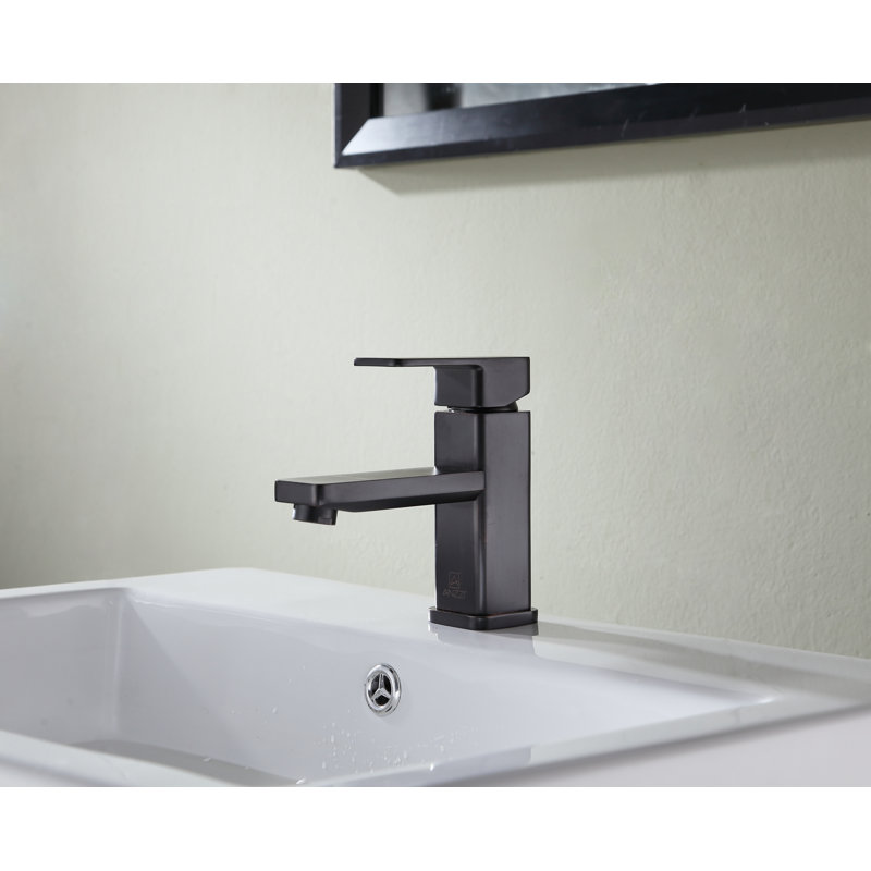 Naiadi Single-Hole Single-handle Bathroom Faucet, Oil Rubbed Bronze